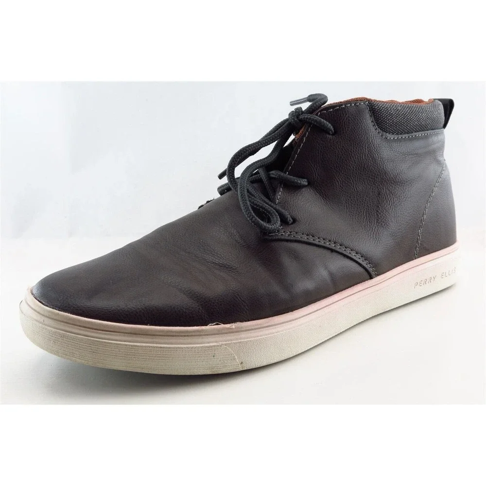 Perry Ellis Men Size‎ 8.5 Medium Brown Synthetic Chukka Boots